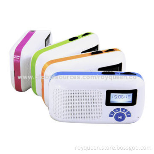 Speakers with FM Radio, Supports Micro SD Card Music Playback/Folder Switching/Card Reader Function